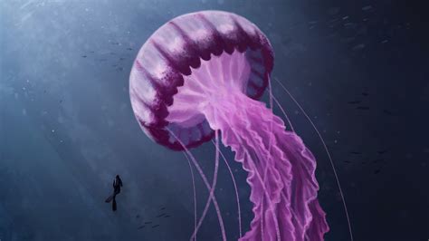 Pink Jellyfish Under The Sea Wallpaper 4k Ultra HD ID 5780