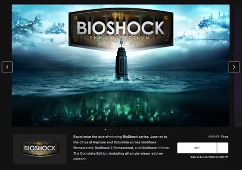 Sve Tri Izvrsne Bioshock Pc Igre Besplatne Do 02062022 Na Epic Games