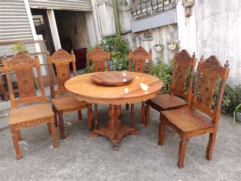 6 Seater Narra Dining Set On Carousell