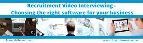 Recruitment Video Interviewing Choosing The Right Software For Your