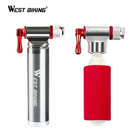 West Biking Mini Bicycle Pump Portable Ultralight Air Co2 Inflator Mtb