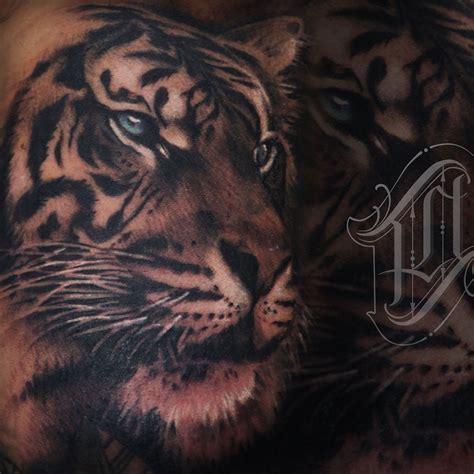 Realistic Tiger Tattoo Done By Artist Tattoo Zanda