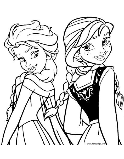 Free Coloring Pages Printable Frozen