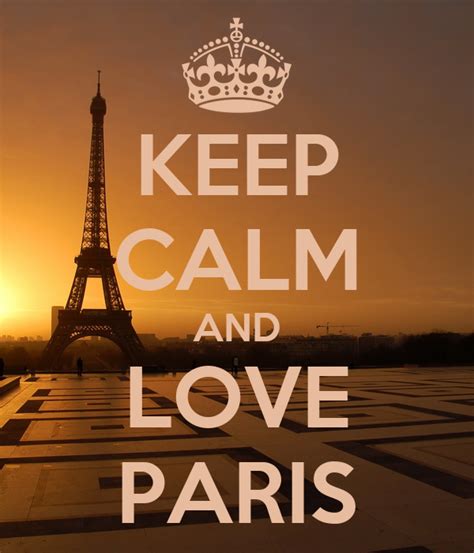 Keep Calm And Love Paris Poster Anth Keep Calm O Matic