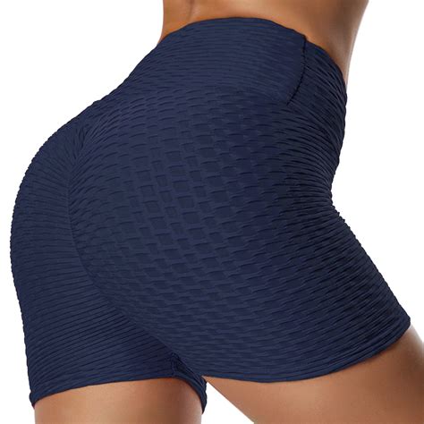 seasum seasum women s yoga sports shorts high waist yoga leggings with tummy control booty