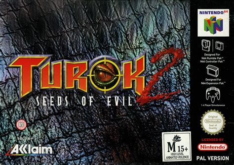 Turok 2 Seeds Of Evil 1998 Box Cover Art Mobygames