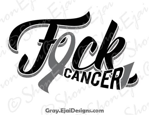 Brain Cancer Svg Gray Cancer Svg Cancer Ribbon Svg