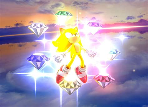 Super Sonic And The 7 Chaos Emeralds By Banjo2015 On Deviantart
