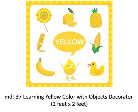 Mdl 37 Learning Yellow Color With Objects Mykidsarena Play School