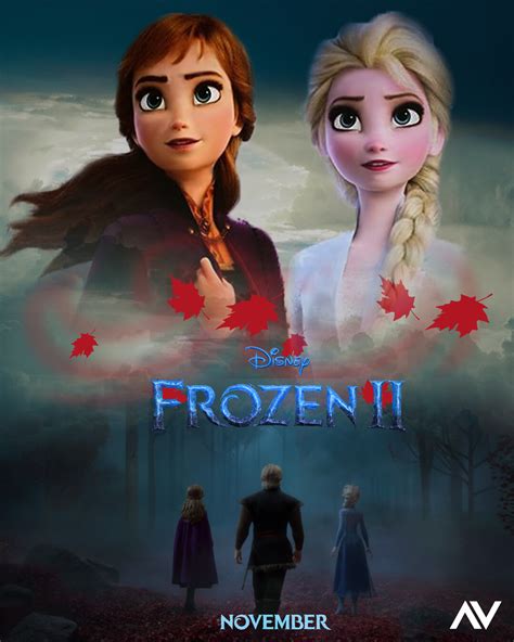 Frozen, 2, elsa, anna, poster, character, 4k, #7.436. vindz henchman - Frozen 2 Poster