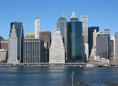 Lower Manhattan Skyline Seen From Brooklyn