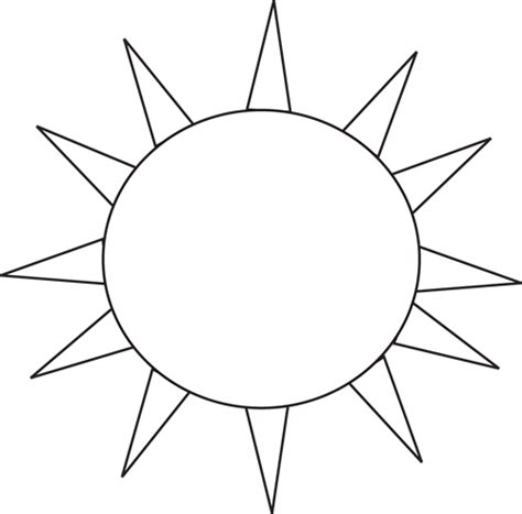 Sun Outline Clip Art