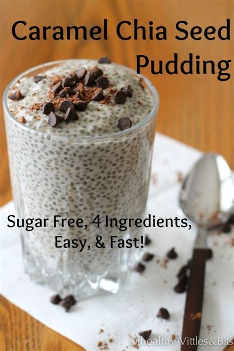 Caramel Chia Seed Pudding Low Carbsugar Free Healthy Vittles And