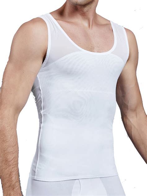 Slimbelle Slimbelle Mens Slimming Body Shaper Vest Chest Compression