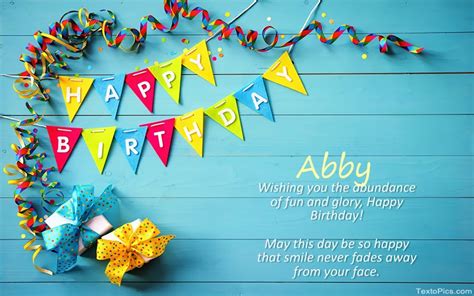 Happy Birthday Abby Pictures Congratulations