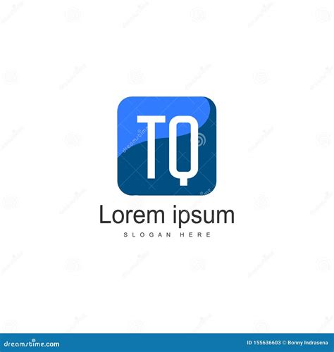 Initial Tq Logo Template With Modern Frame Minimalist Tq Letter Logo