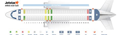 Seat Map Airbus A320 200 Jetstar Best Seats In The Plane