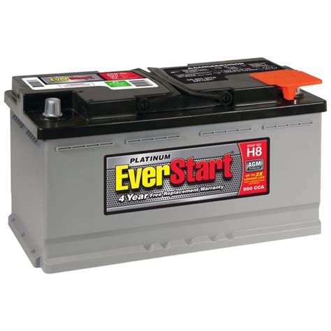 Everstart Platinum Agm Battery Group Size H8 12 Volt900 Cca