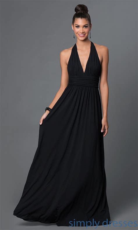 Black Halter Neck Formal Dress Kristen Allen