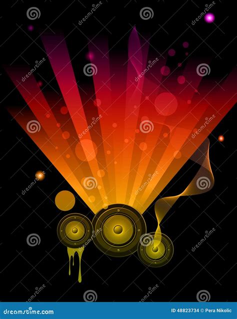 Background For Musical Event Flyer Stock Vector Image 48823734