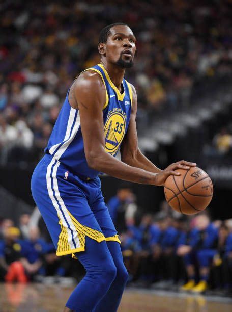 Kevin Durant Of The Golden State Warriors Shoots A Free Throw Against