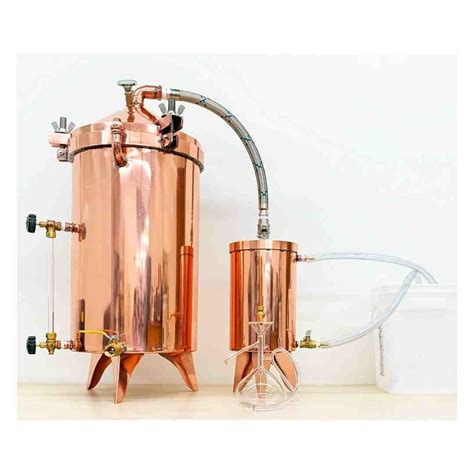 15 Gallon Copper Distiller With Glass Essencier — The Essential Oil Company