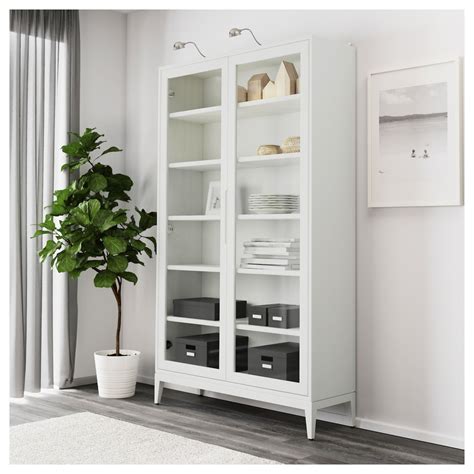 Ikea kitchen cabinet doors canada design throughout only door. REGISSÖR Glass-door cabinet - white 46 1/2x79 7/8 " | Glass cabinet doors, Glass shelves ikea ...