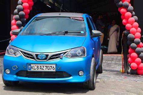 Modified Toyota Etios Looks Dapper With Matte Blue Paint Scheme