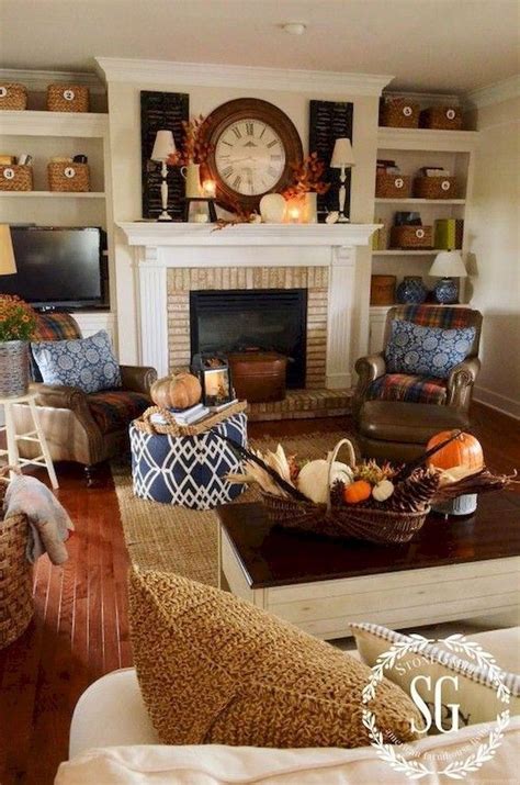 34 Inspiring Fall Living Room Decor Ideas You Definitely Like Fall