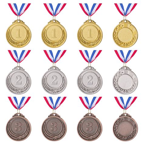 Buy Abaokai 12 Pieces Mini Gold Silver Bronze Award Medals Winner