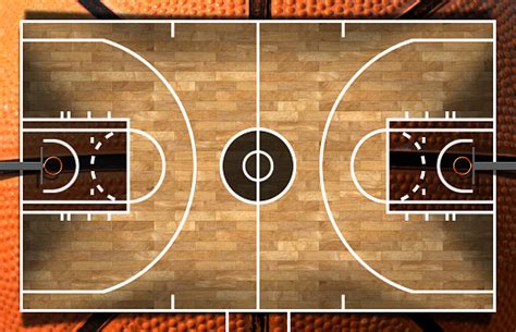 Maybe you would like to learn more about one of these? Wooden Basketball Court With Parquet Stock Photo ...