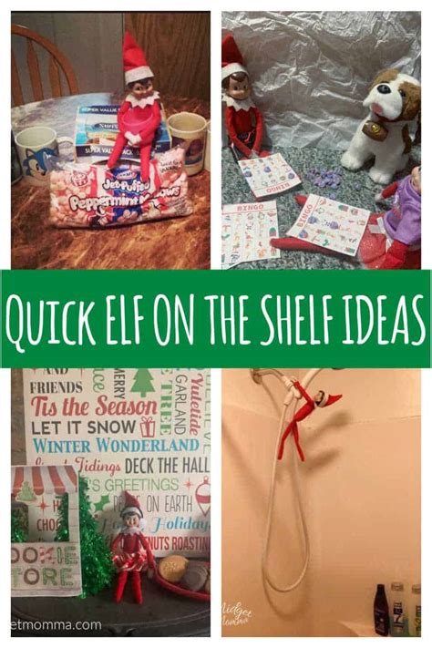 Quick Elf On The Shelf Ideas Done In 5 Minutes Or Less Midgetmomma