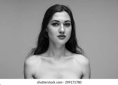 Woman Studio Portrait Half Naked Shutterstock
