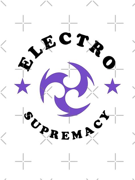 Electro Supremacy Genshin Impact Poster By Morcawork Redbubble