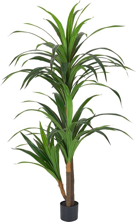 Árbol de Dracaena artificial 5 pies yuca sintética planta de