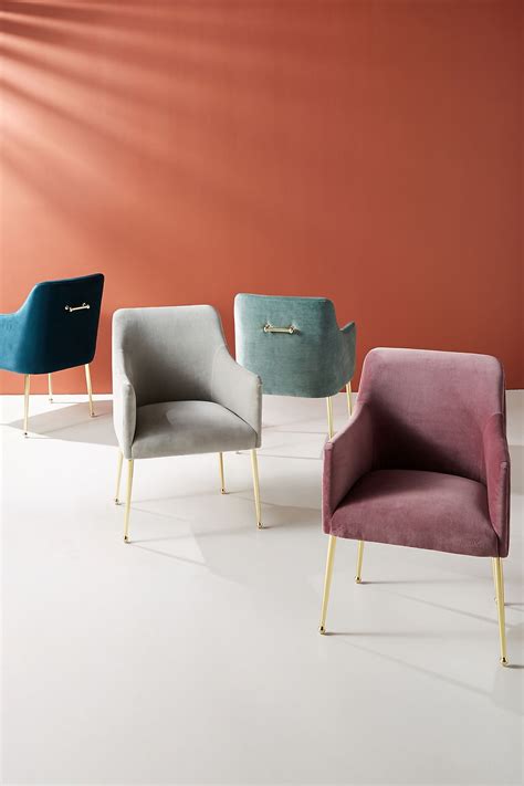 Abbott beige upholstered side chair. Velvet Elowen Armchair | Anthropologie | Side chairs ...