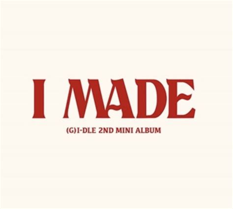G Idle I Made Album Cover Gidle Gi Dle 2020