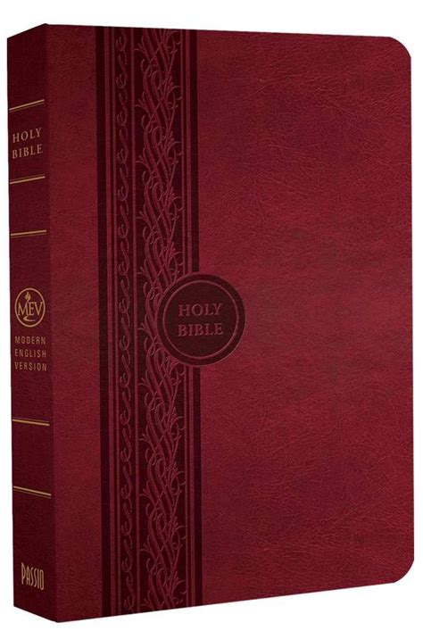 Mev Bible Thinline Reference Cranberry Modern English Version