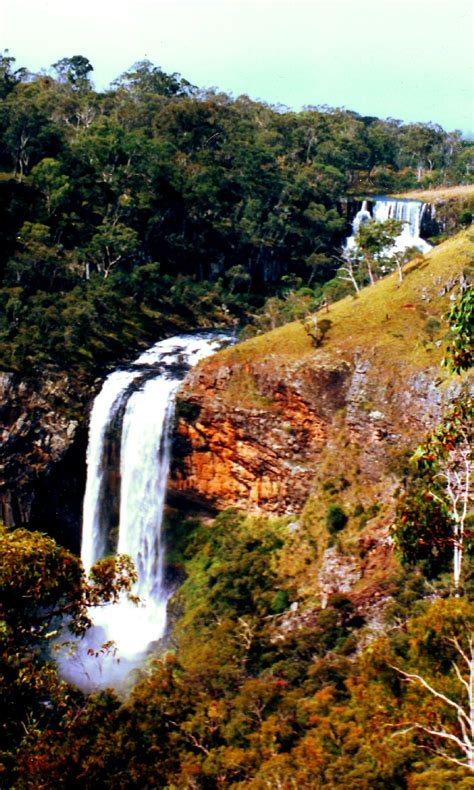 Ebor Nsw Ebor Falls 1988 Outdoor Waterfall Water
