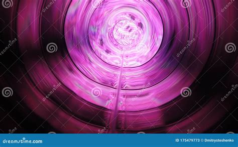 Abstract Neon Background Shine Ring Halo Around Sparks Particle