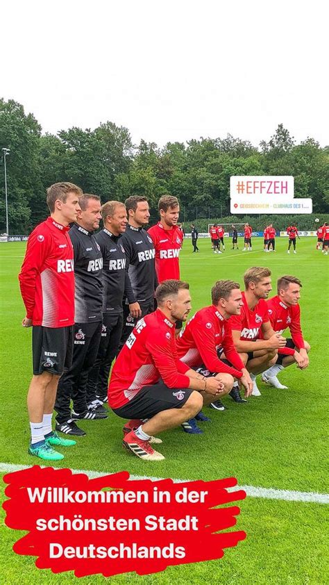 Fc köln sind zwei spieler positiv auf das coronavirus getestet worden. 1. FC Köln Trainer und neue Spieler posieren für Fotos ...