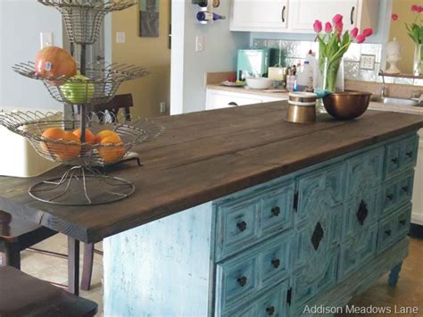 Let's be honest, your kitchen cabinets are great but not quite enough when it comes to storing all the. Turn A Dresser into A Kitchen Island The Chronicles Part 2 ...