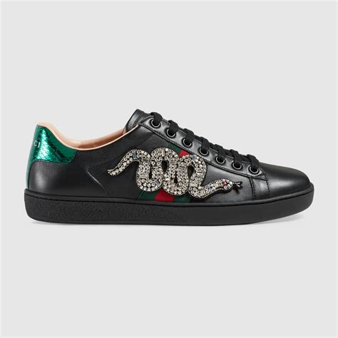 Ace Embroidered Low Top Sneaker Gucci Womens Sneakers 460200a38g01283