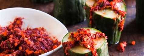 Stuffed Cucumber Kimchi Recipe From Asian Pickles Korea