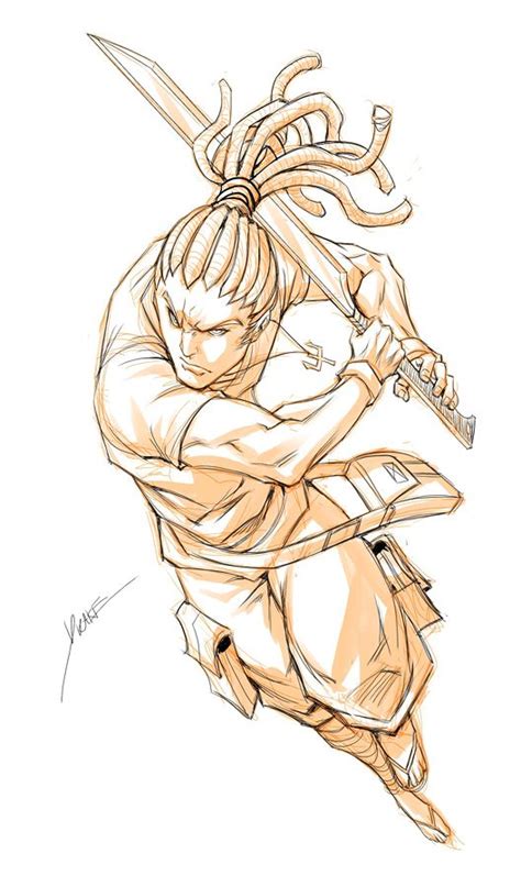 Damian Collins Pose Reference Sword Poses Drawing Reference Poses