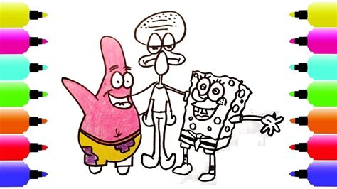 Spongebob And Patrick Drawing Image Drawing Skill