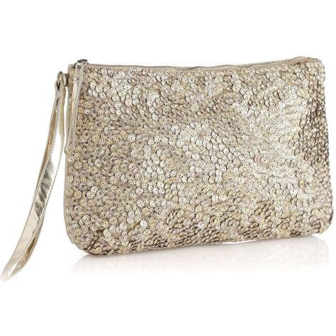 Accessorize Floral Sequin Clutch 37 Liked On Polyvore Sequin