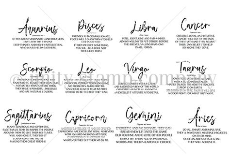 Horoscope - Unity Stamp Company