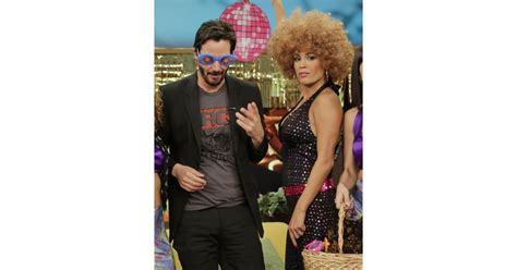 Keanu Reeves let loose during an appearance on Despierta América
