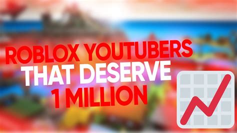 3 Roblox Youtubers That Deserve 1 Million Subscribers Youtube